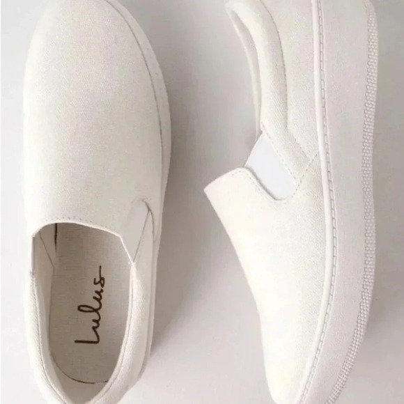 NWT Lulus Dylann Slip-On Flatform Sneakers - Picture 3 of 6